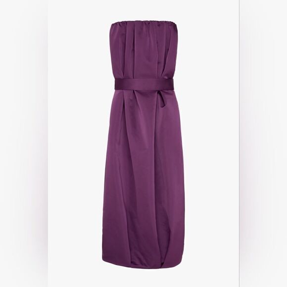ZARA STUDIO STRAPLESS TAFFETA DRESS LIMITED EDITION - Picture 10 of 14